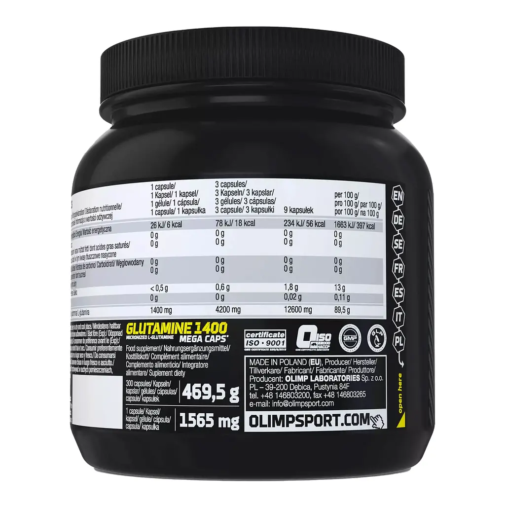Глютамін Olimp Glutamine Mega Caps 300 капсул (Ф001625) - фото 2