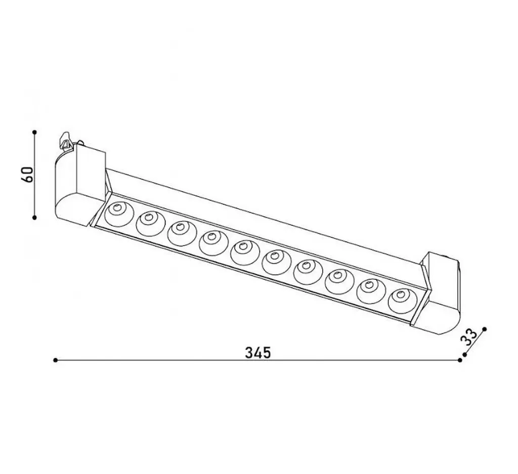 Светильник трековый однофазный KLOODI KD-LINE TURN345 DL 20W 3K WH - фото 2