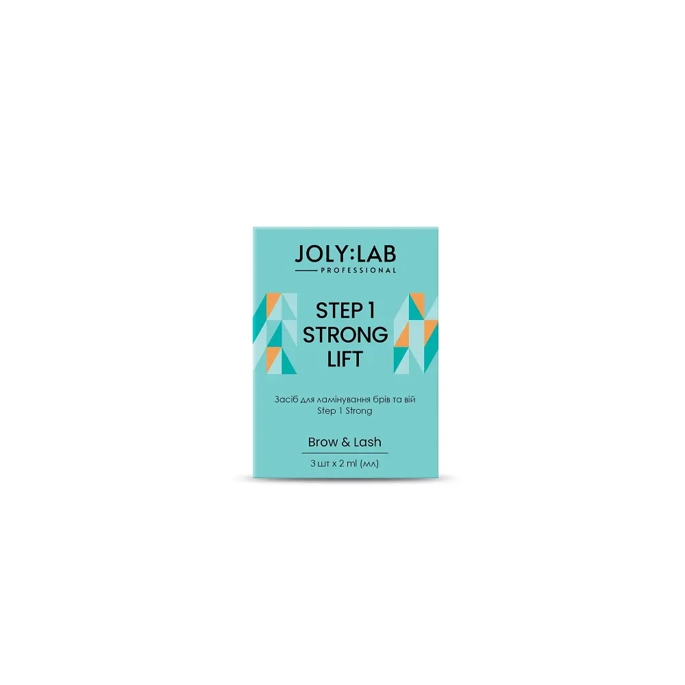 Набір засобів для ламінування брів та вій Step 1 Strong Joly:Lab 3 шт х 2 мл - фото 2