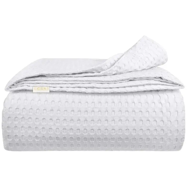 Плед покривало Cosas Snow Waffle Weave 230х240 см (Blanket_01Snow_WaffleWeave_230x240)