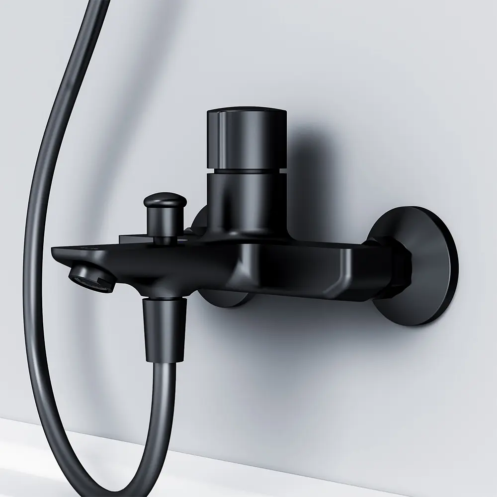 Змішувач для ванни Am.Pm X-Joy TouchReel black F85A10522 Чорний матовий - фото 4