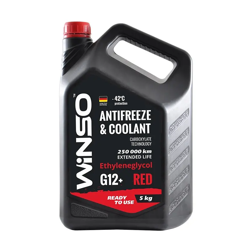 Антифриз Winso Antifreeze & Coolant Red -42°C красный G12+, 5 кг (880910) - фото 2