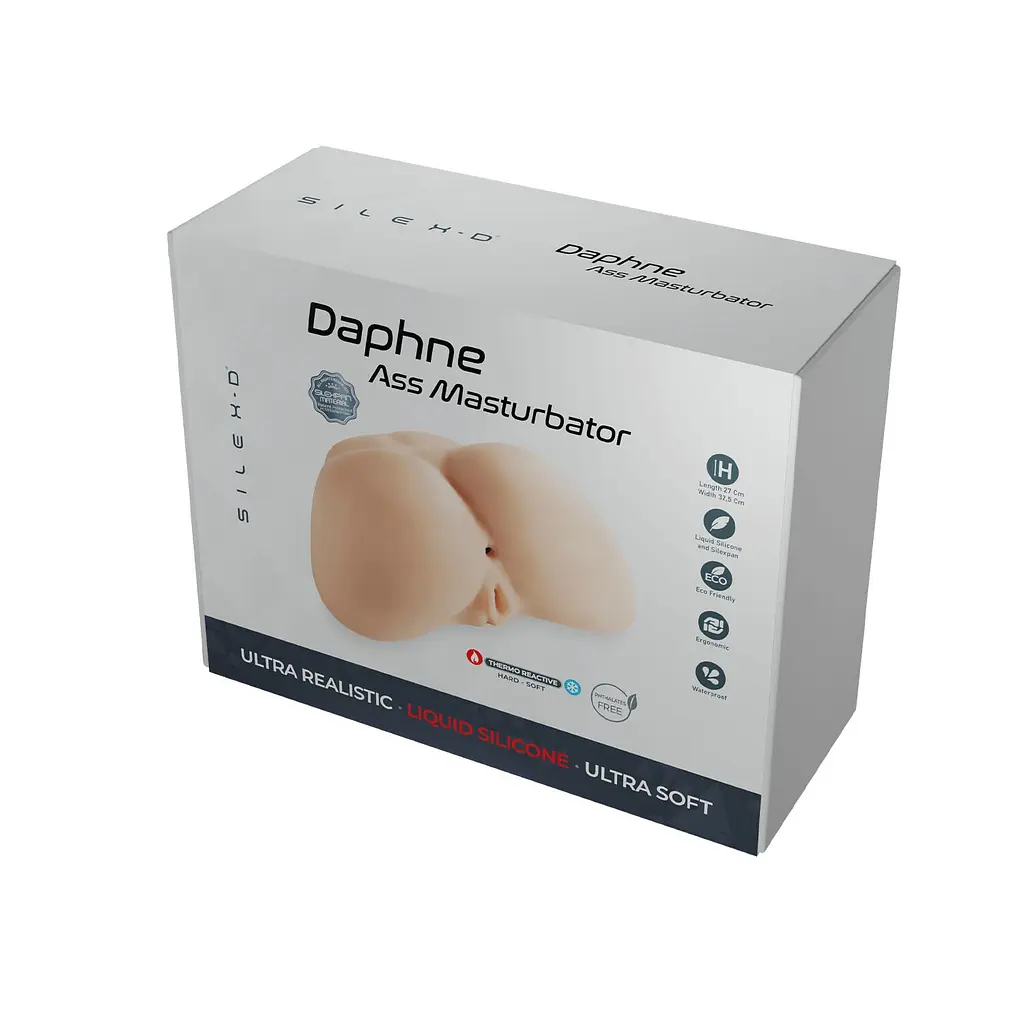 Мастурбатор-попка з двома входами SilexD Daphne Ass Masturbator, суперреалістичний, термореактивний - фото 6