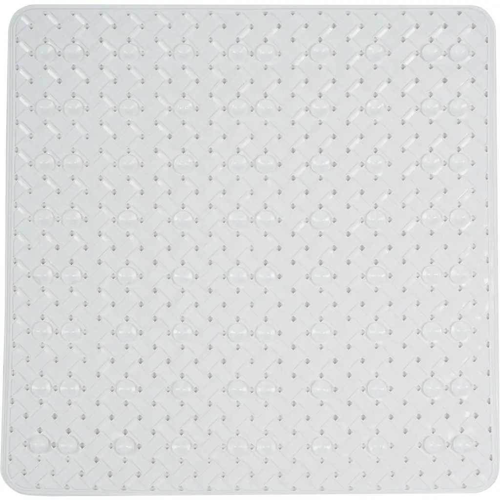 Килимок для душу квадратиний Eco Fabric Лоза 50х50 см білий (5050-002) - фото 2