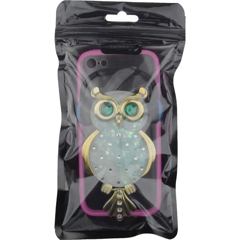 Чехол-накладка Toto TPU Stones Case IPhone 5/5S/SE Owl in Headphones Green - фото 2