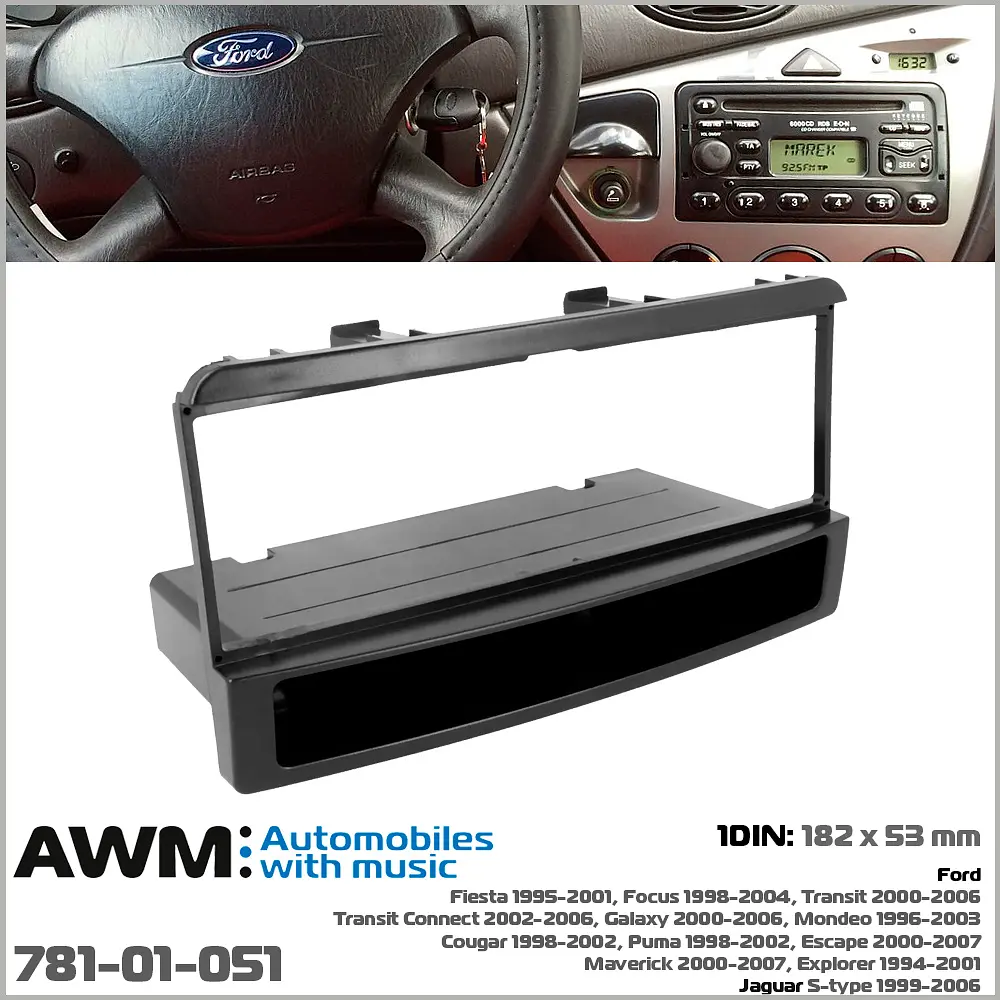 Перехідна рамка Ford Transit, Fiesta, Focus, Galaxy, Mondeo, Jaguar S-Type AWM 781-01-051 - фото 5
