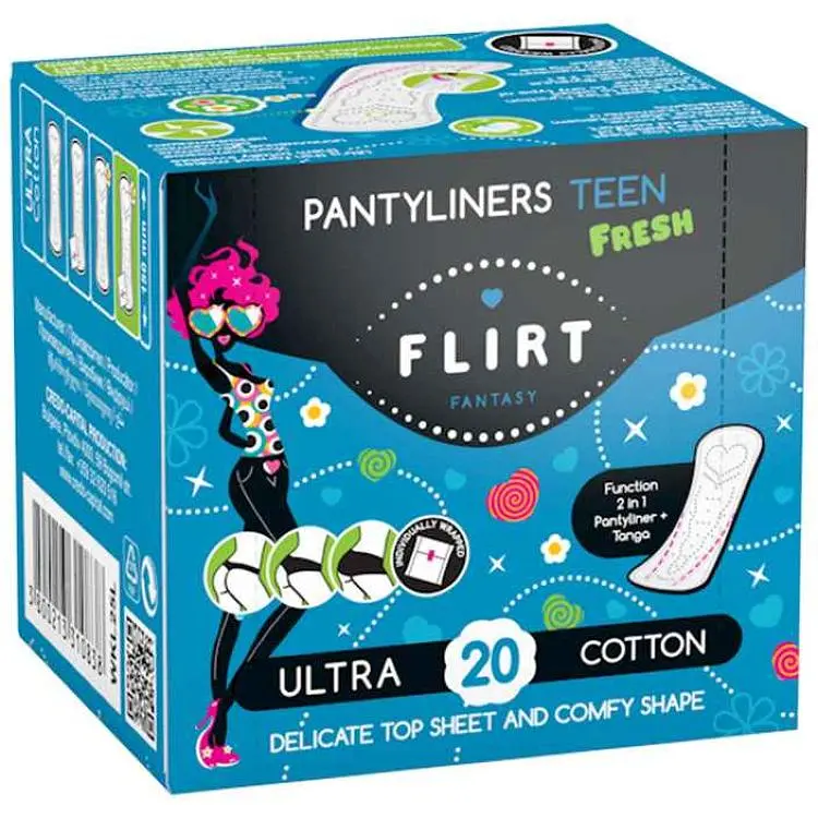 Прокладки щоденні FANTASY FLIRT fresh cotton&ultra 20шт 150мм