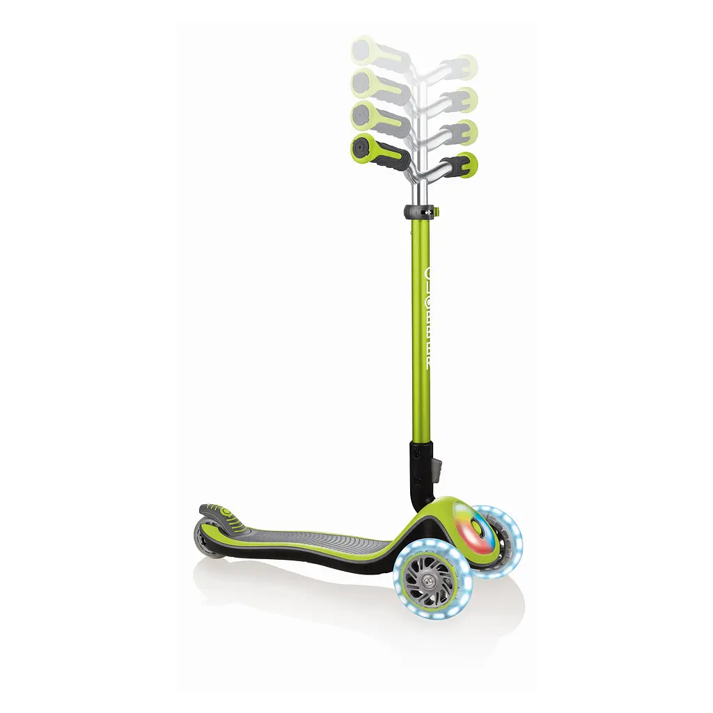 Самокат Globber Elite Prime з підсвіткою зелений до 50 кг, 3+, 3 колеса (444-806) - фото 4