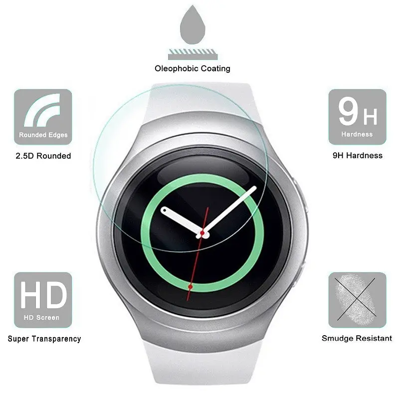 Закаленное защитное стекло VSKEY для часов Samsung Galaxy Gear S3, диаметр 33 мм - фото 3