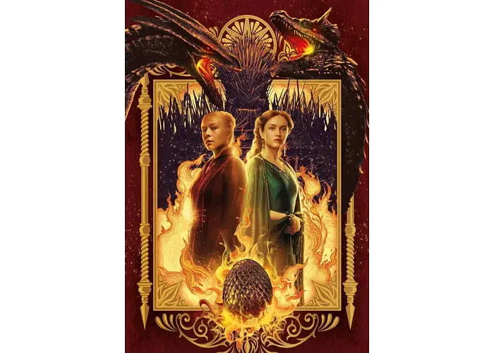 Пазл Clementoni Дім летючих істот, Дім Дракона, Гра Престолів (House of the Dragon Game of Thrones Puzzle - 1000 pcs.), 1000 ел. (39903) - фото 2