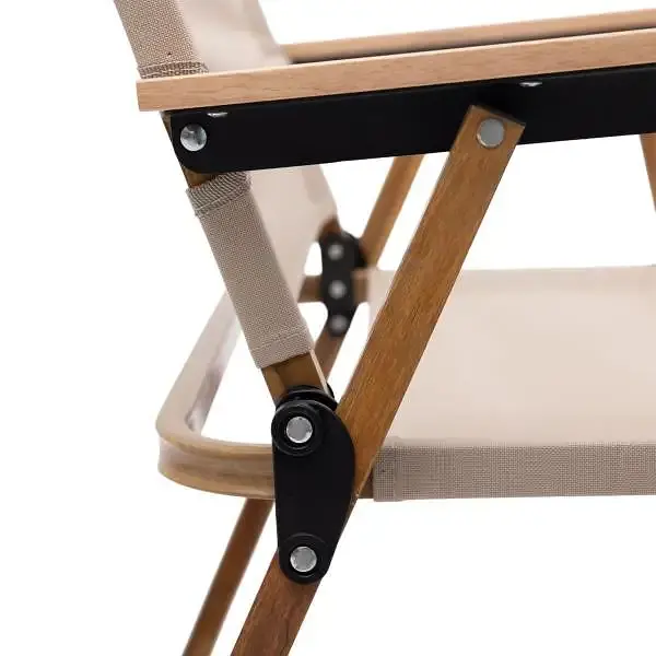 Стілець для кемпінгу складаний Lugi з алюмінієвим каркасом бежевий HP-SY-1 - фото 7