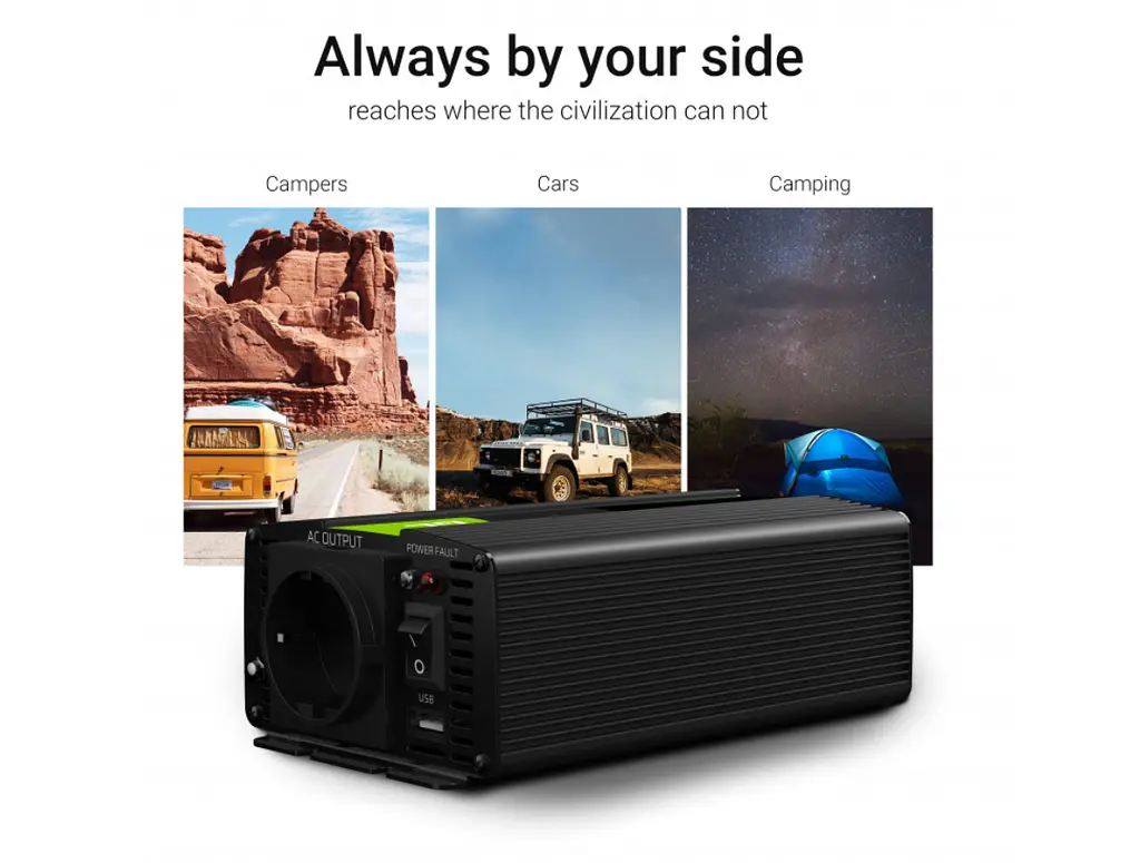 Перетворювач напруги інвертор Green Cell 24V на 230V 1500W/3000W - фото 8