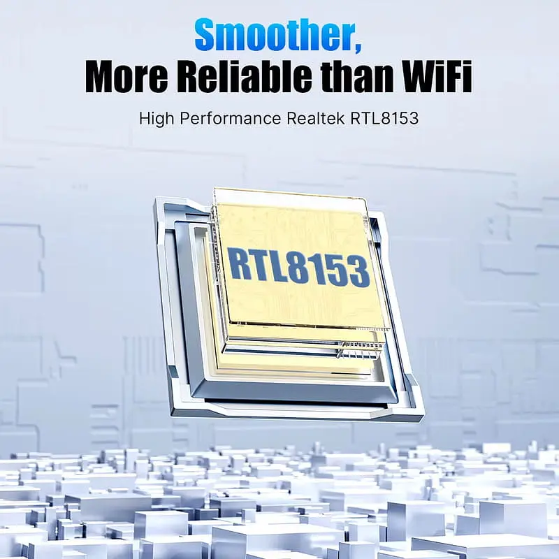 Мережевий адаптер Type - C на RJ45 Fenvi FR-G1000C 1000Mbps Gigabit Ethernet перехідник мережева карта Black (19128) - фото 2