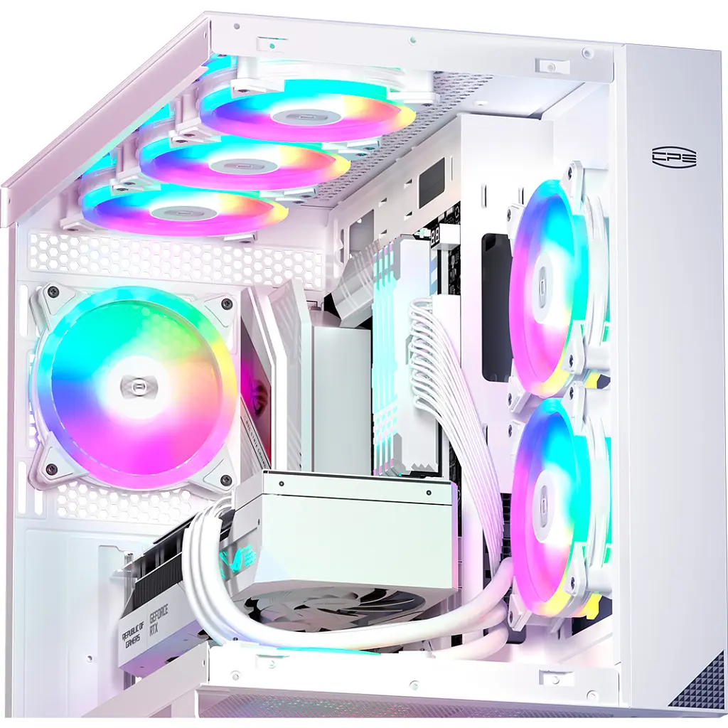 Кулер до корпусу PcCooler F3 T120 ARGB 3 in 1 White - фото 7