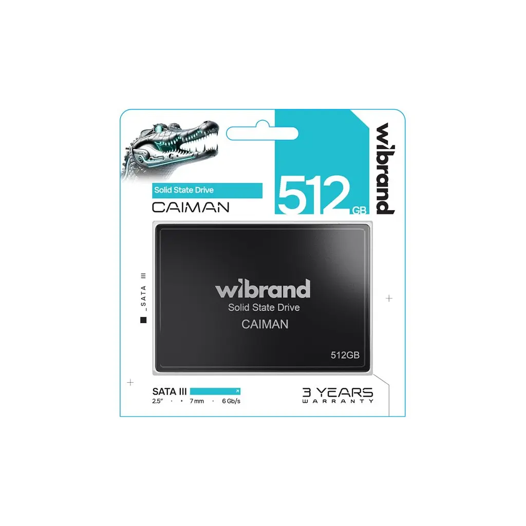 Накопичувач SSD 2.5" 512GB Caiman Wibrand (WI2.5SSD/CA512GBST) - фото 2