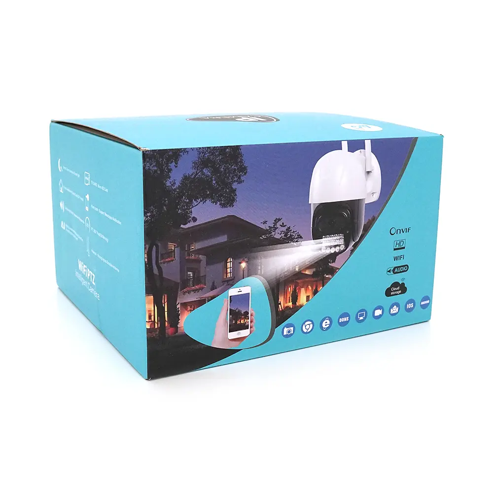 5Мп Wi-Fi відеокамера вулична з SD/картою YOSO YO-IPC44D5MP30 PTZ 2.8mm V380 - фото 2
