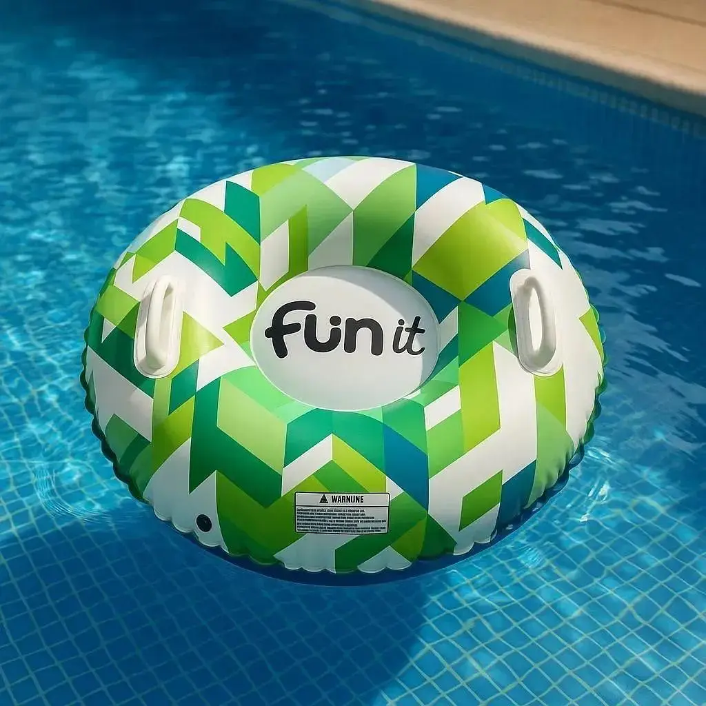 Надувний тюбінг Fun It Leaf 81 см зелений - фото 5