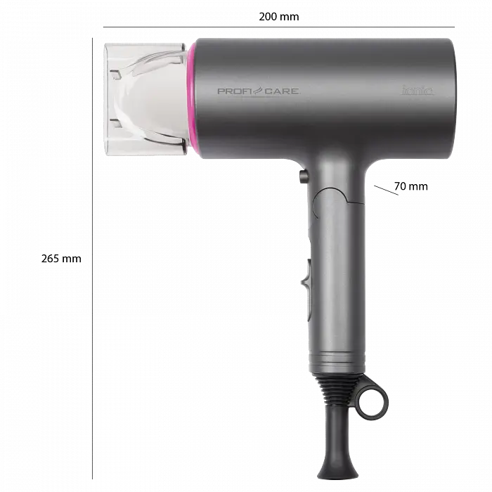 Фен дорожній Profi Care PC-HTD 3073 Pink - фото 4