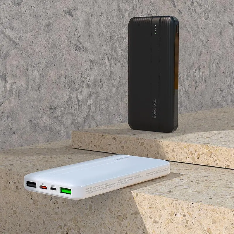 Внешний аккумулятор Borofone BJ9 10000mAh умб белая - фото 4