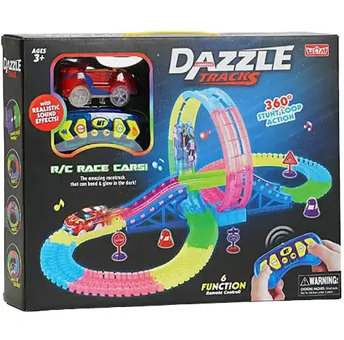 Автотрек Magic Tracks Dazzel на радіокеруванні, світний трек із машинкою, гнучка траса - фото 2