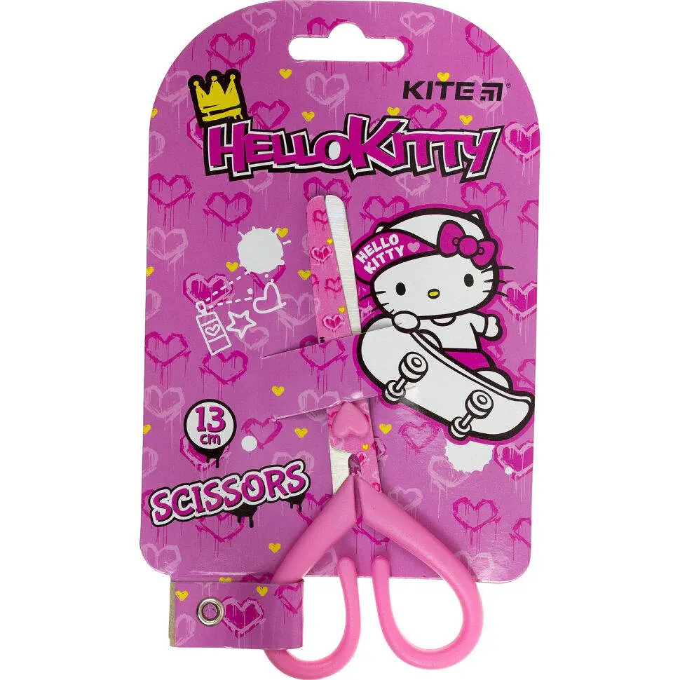 Ножиці дитячі Kite Hello Kitty 13 см з малюнком на лезі (12) (240) HK21-121 - фото 2