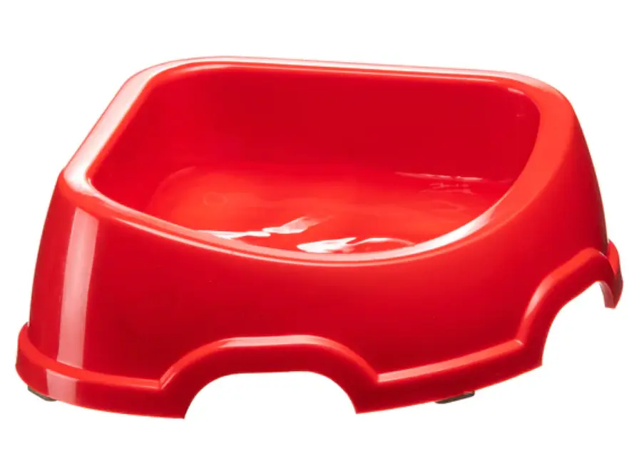 Миска для собак та котів Ferplast Party 20 пластикова кутова червона 24x21x7 см 500 мл 71120099 - фото 3