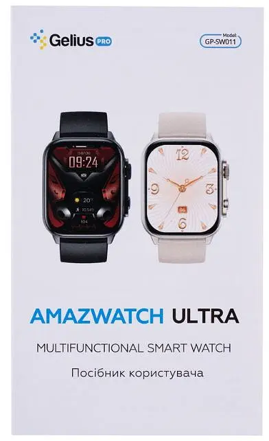 Смарт-годинник Gelius Amazwatch Ultra GP-SW011 Black - фото 4