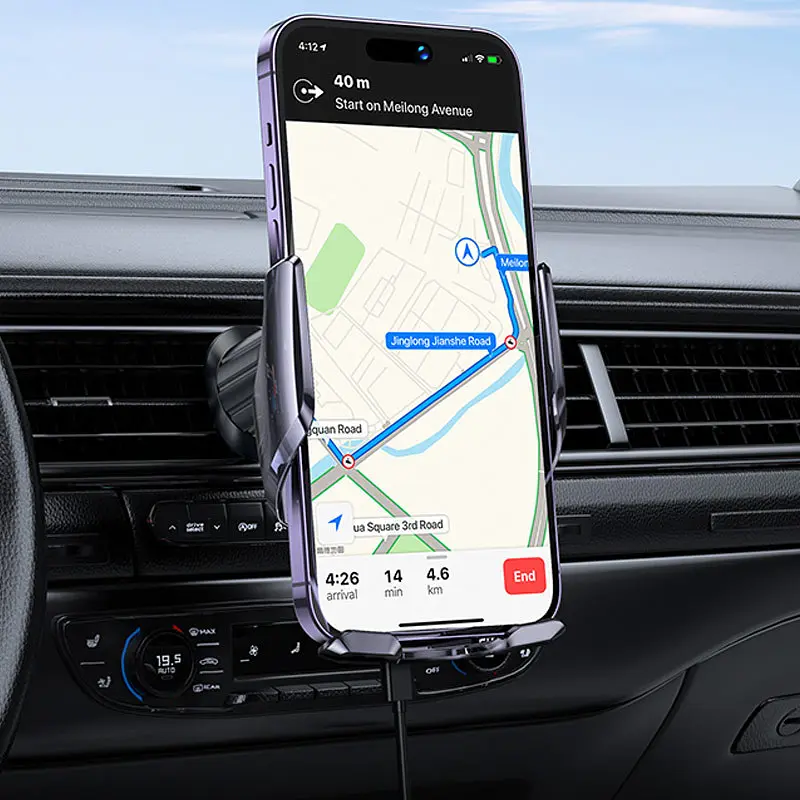 Автодержатель с БЗП Hoco CA202 Plus Black - фото 8