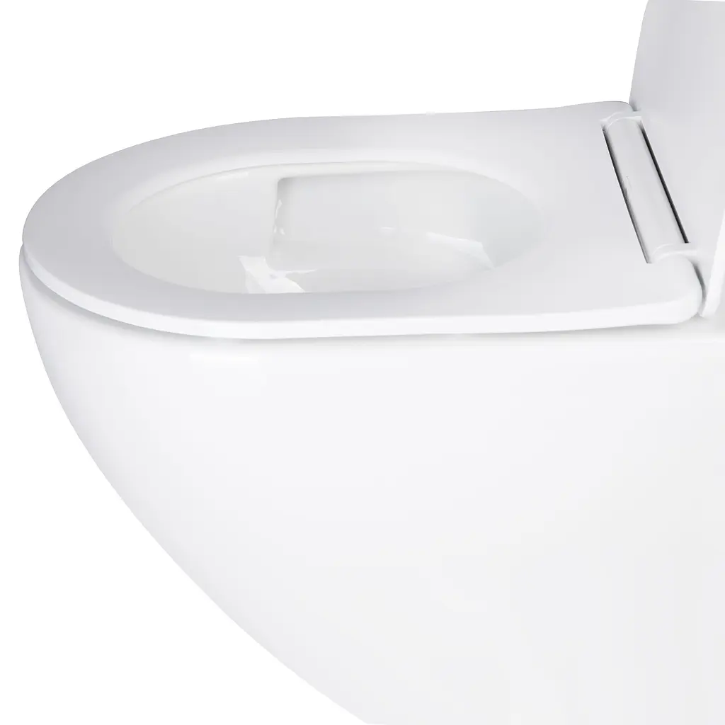Унитаз подвесной Qtap Jay безободковый Ultra Quiet с сиденьем Soft-close QT07335177W, Белый - фото 3
