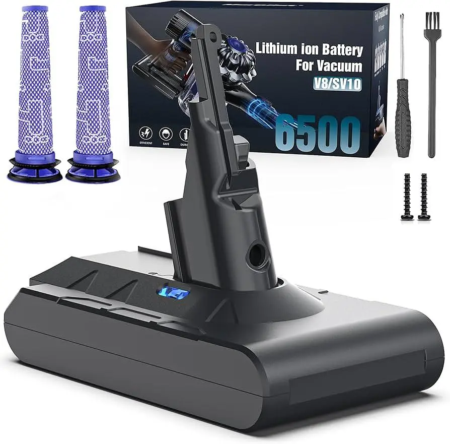 Акумулятор 6500 мА·год для пилососів Dyson V8 SV10