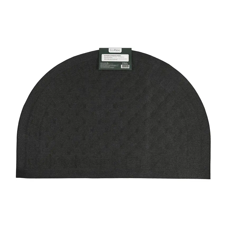 Килимок придверний Eco Fabric Луска півколо без кромки сірий 40 х 60 см (4060-018) - фото 4