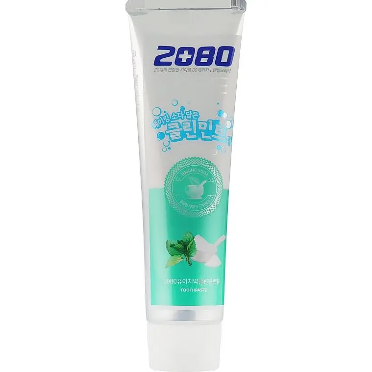 Зубна паста натуральна 2080 Aekyung Pure Baking Soda Mint Blast З харчовою содою та м'ятою 120 мл - фото 2