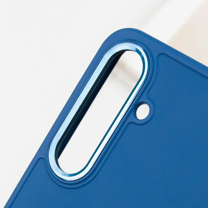 TPU чохол Bonbon Metal Style для Samsung Galaxy S24 / S25 Синій / Denim Blue - фото 6