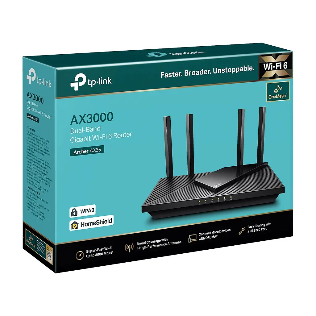 Маршрутизатор TP-Link ARCHER AX55 (ARCHER-AX55) - фото 6