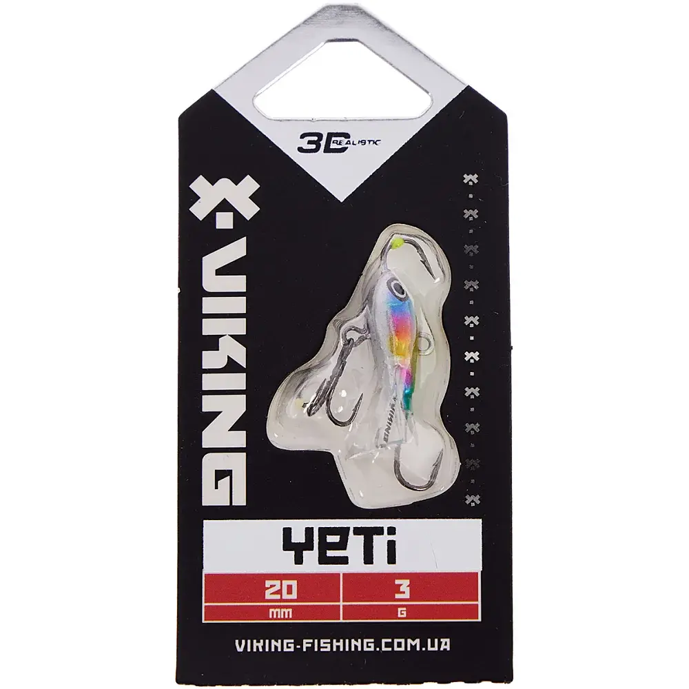 Балансир Viking Fishing Yeti Ice Jig 20mm 3.0g #16 European Values - фото 2