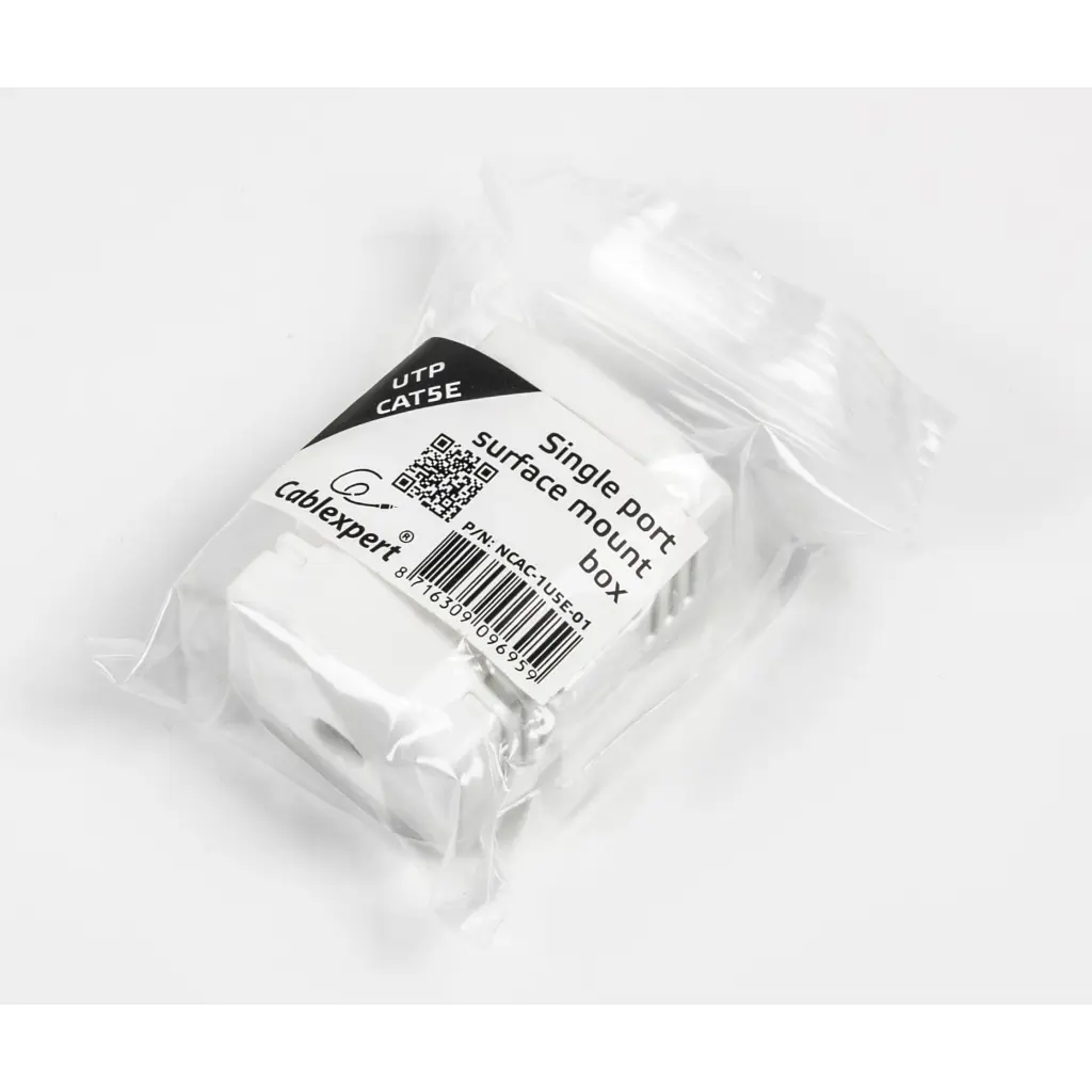 Комп'ютерна розетка Cablexpert RJ45x1 UTP, cat.5e (NCAC-1U5E-01) - фото 3