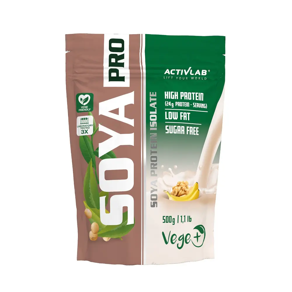 Протеїн Soya Pro, 500 грам Банан-горіх ActivLab fit0014003
