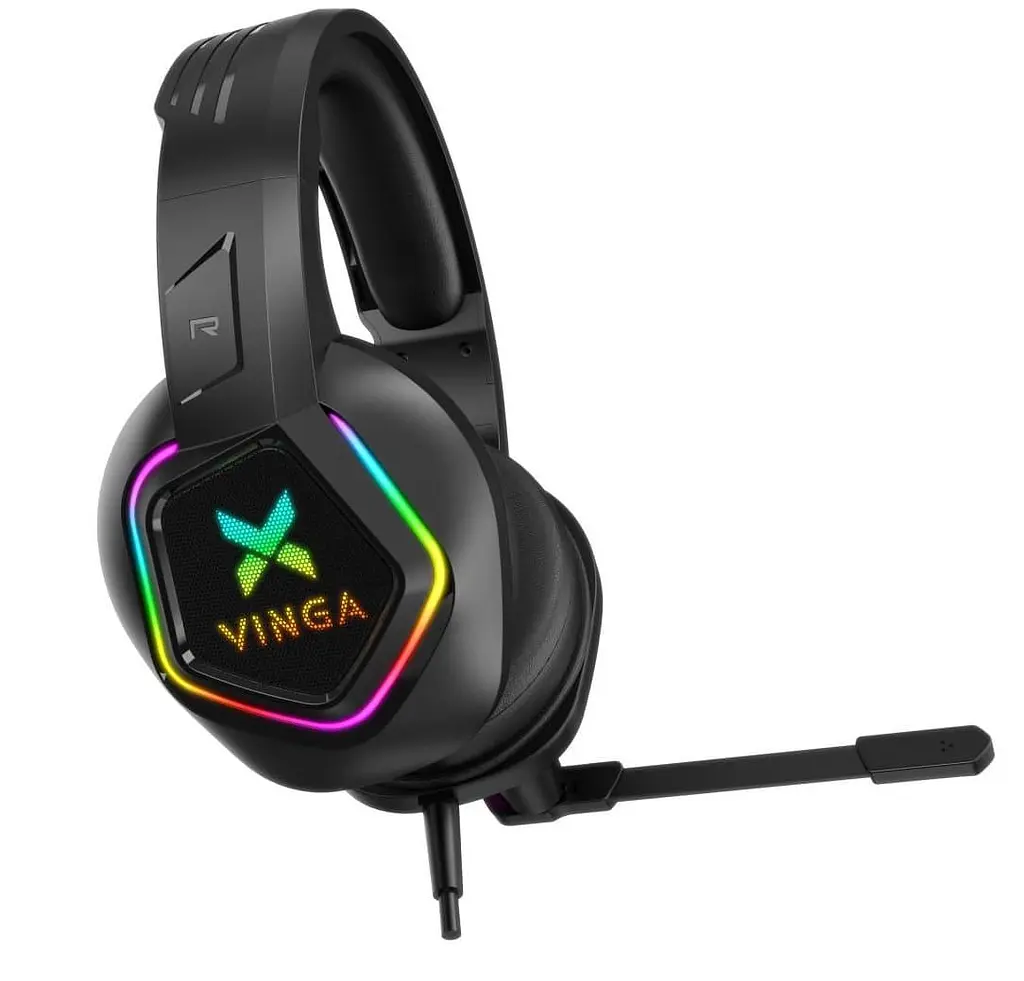 Игровая гарнитура Vinga HSCU-160 Gaming LED Black (HSCU-160) - фото 4