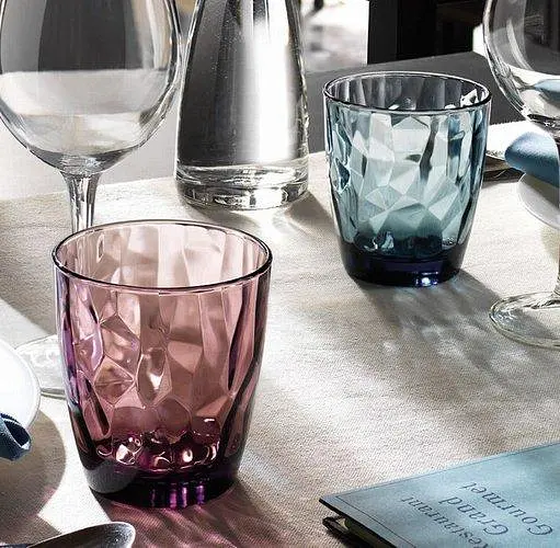 Набір низьких синіх склянок із гранями 6 шт. 305 мл Bormioli Ocean Blue - фото 4