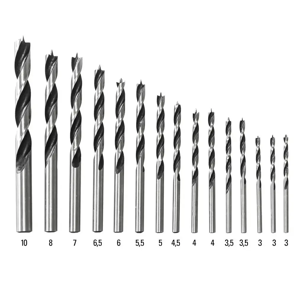 Набор сверл по дереву Trotec 15 pieces Wood Drill Set (6200001101) - фото 2