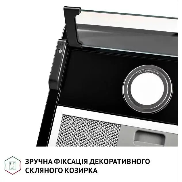 Витяжка пласка Perfelli PL 6042 BL LED - фото 6