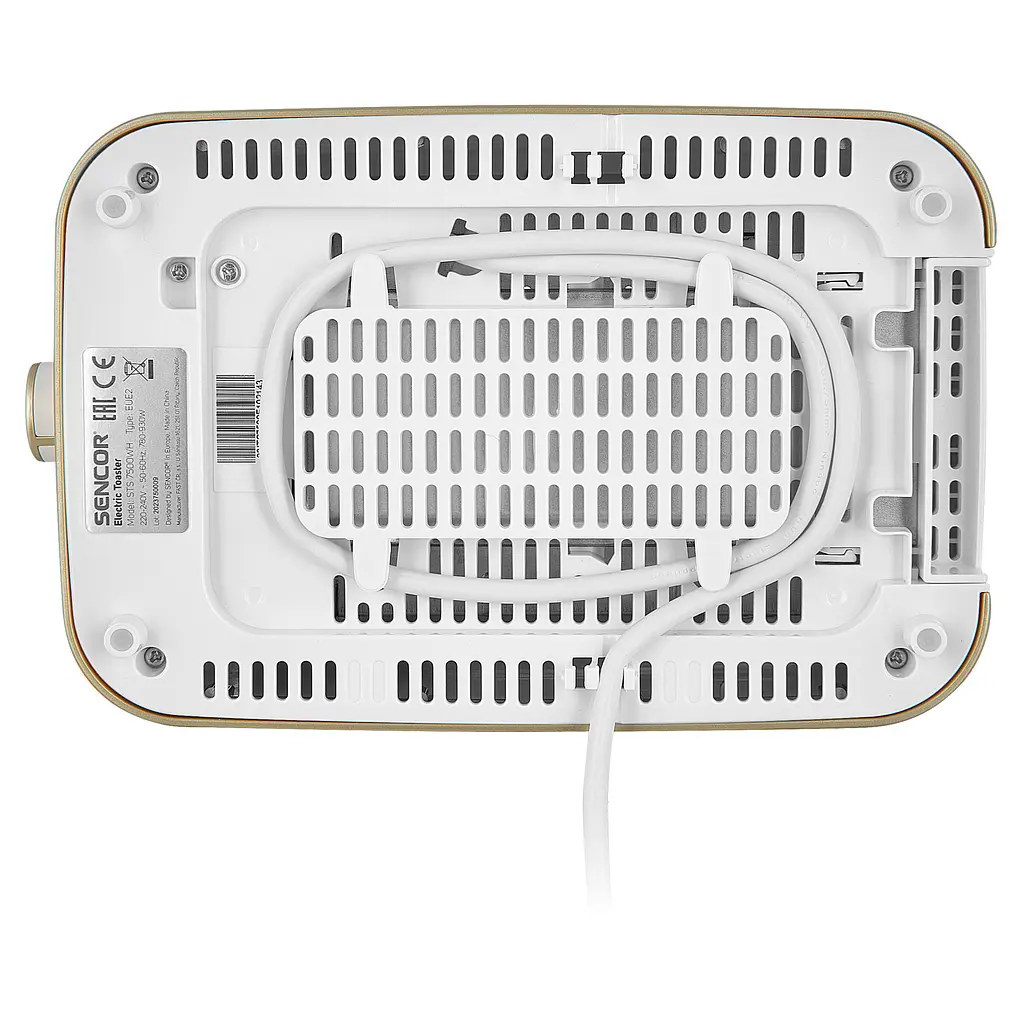Тостер Sencor 930 Вт підігрів розморожування підсвічування пластик біло-золотий - фото 6