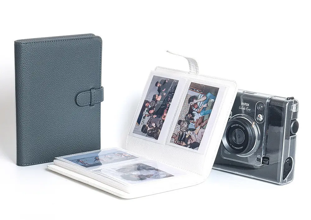 Фотоальбом для Fujifilm Instax Wide 100, 200, 210, 300, 400, Link Wide Wide EVO Polaroid 600 на 80 фото сірий  - фото 3