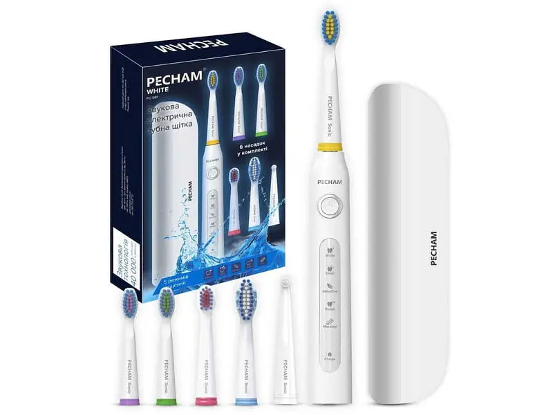 Електрична зубна щітка Pecham White Travel PC-081 (0290119080509)