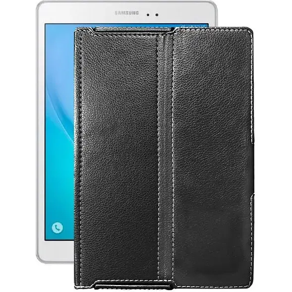 Чехол StatusCASE из экокожи для планшета Samsung Galaxy Tab A 9.7 (T550, T555) Черный глянец - фото 1