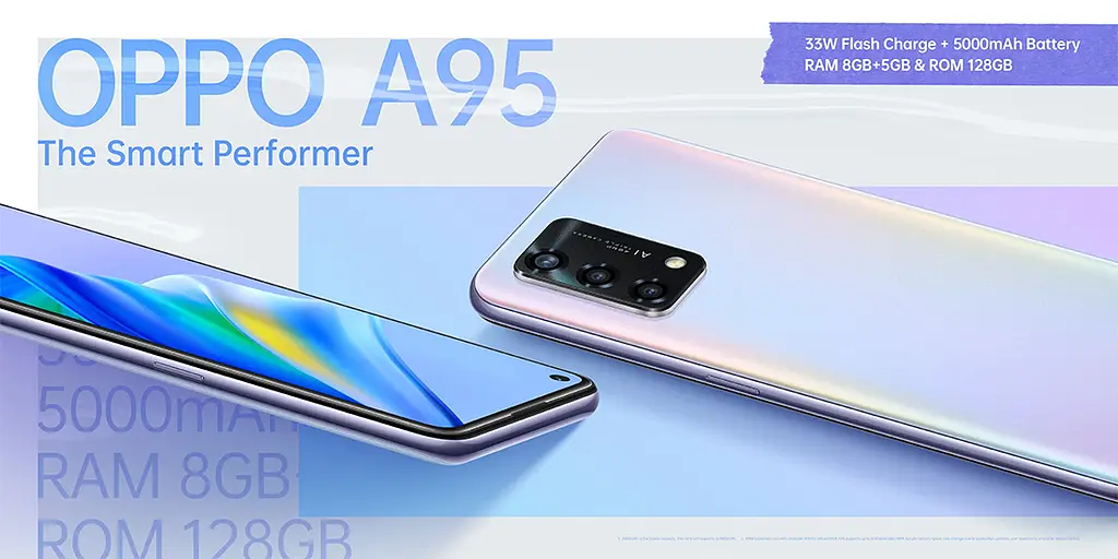 Смартфон Oppo A95 8/128Gb (Starry Black) Global [66719] - фото 4