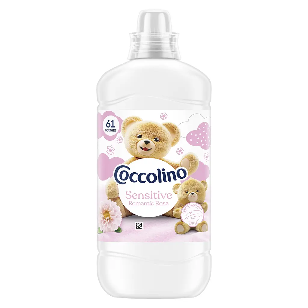 Кондиціонер для білизни Coccolino Romantic Rose Догляд для чутливої шкіри концентрований 1403 мл