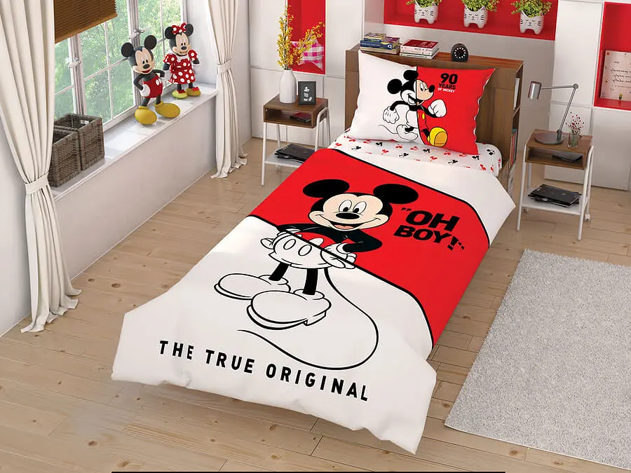Комплект постільної білизни Disney Mickey Mouse Cek 1,5-спальний Tac pbe0041276