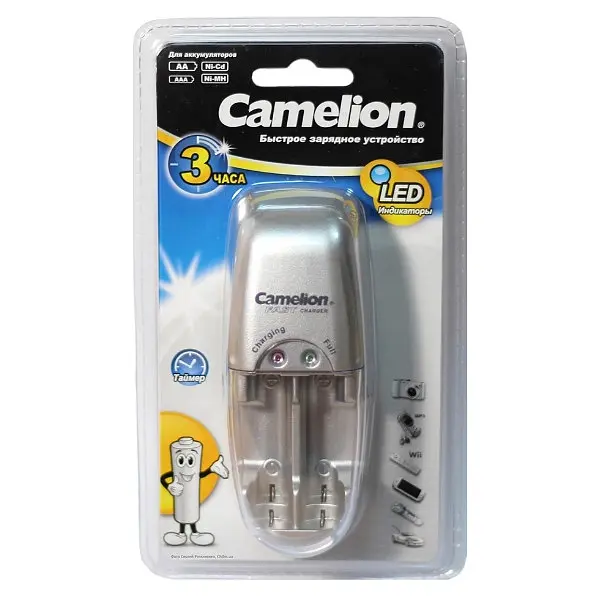 Зарядний пристрій для акумуляторів Camelion BC-0615 для Ni-MH і Ni-Cd типу АА і ААА - фото 4