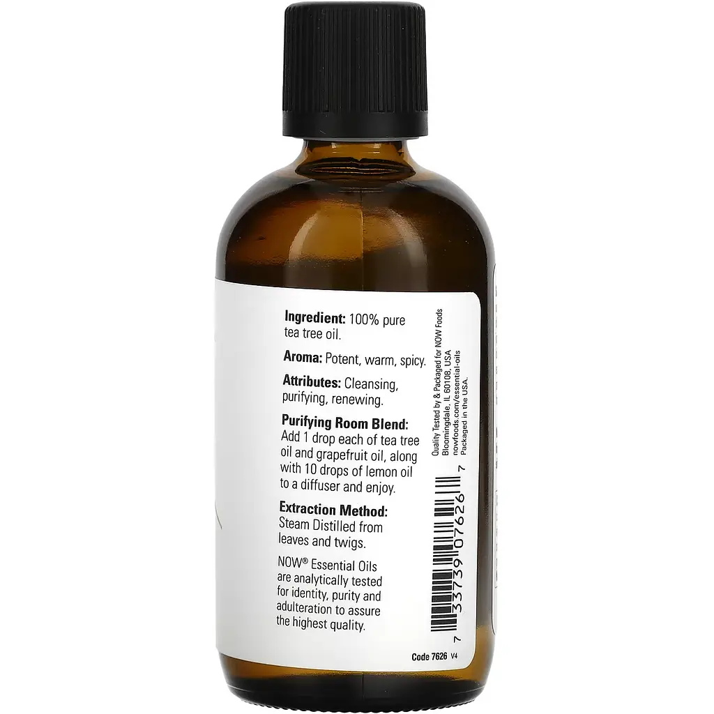 Масло чайного дерева Now Foods Essential Oils Tea Tree 118 мл - фото 3